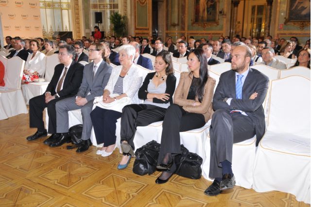 Vista de la sala durante la entrega de premios de Fundación Caser Vista de la sala durante la entrega de premios de Fundación Caser